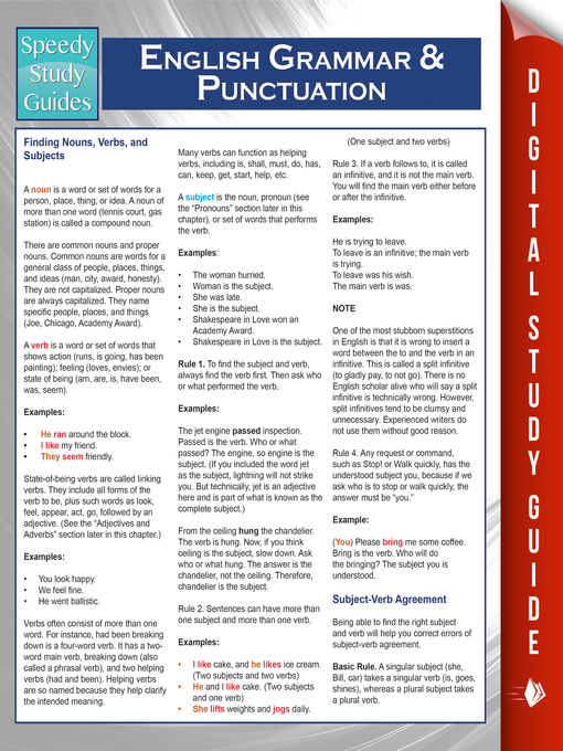 Title details for English Grammar and Punctuation by Speedy Publishing - Available